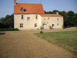 Peinture extérieure sur boiseries conservées d'une maison ancienne